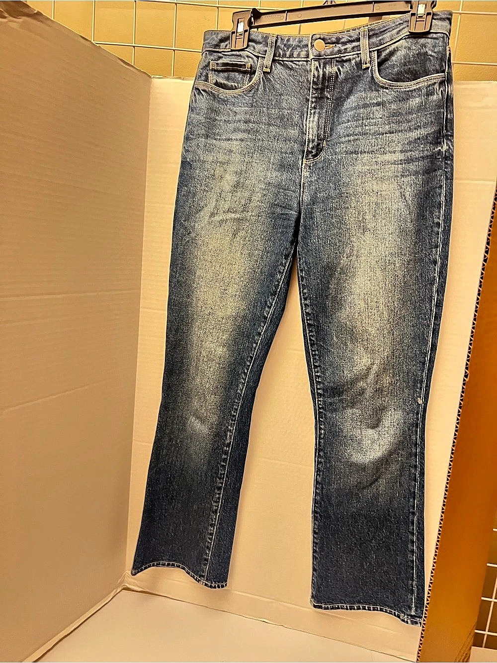 L'AGENCE The High Rise Skinny Jeans Blue Waist 27 36 1/2 long